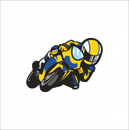 STICKERE PRINTATE - STICKER CRANIU MOTO NR.4