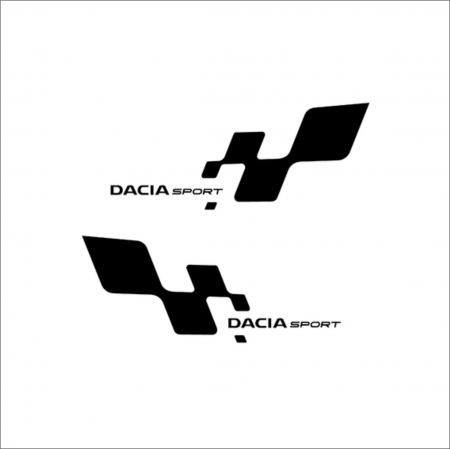 DACIA - SET 2 STICKERE DACIA SPORT