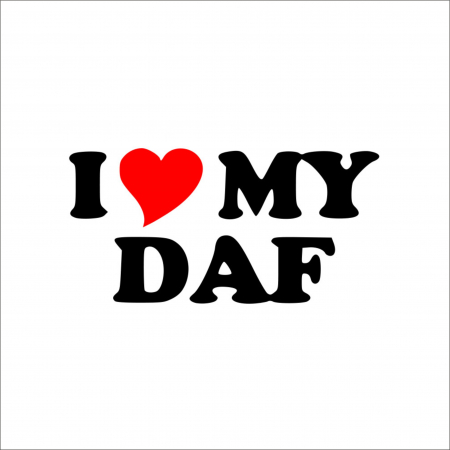 DAF - STICKER I LOVE MY DAF