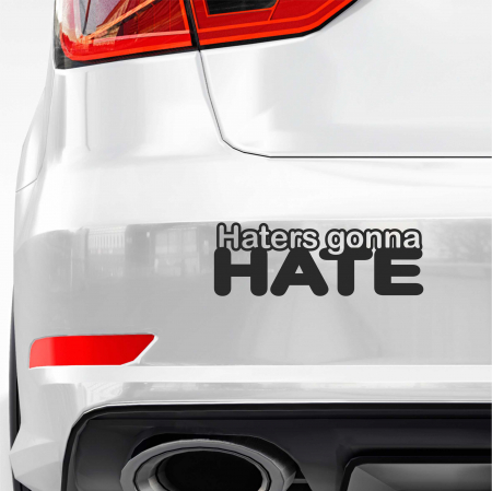 STICKERE JDM - STICKER HATERS GONNA HATE JDM