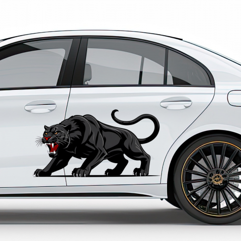 STICKERE PRINTATE - STICKER BLACK PANTER NR.1