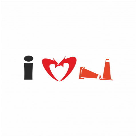 STICKERE JDM - STICKER I LOVE CONES