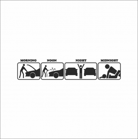 STICKERE JDM - STICKER DAILY ROUTINE