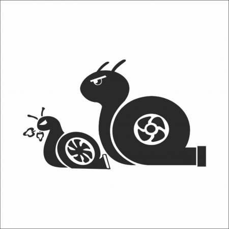 STICKERE JDM - STICKER TURBO SNAIL MOM AND BABY