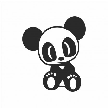STICKERE JDM - STICKER CUTE PANDA