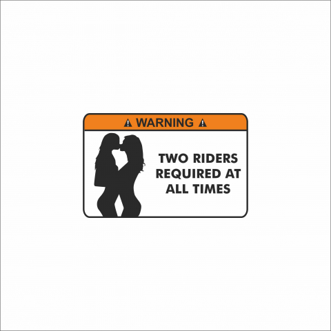 DIVERSE - STICKER TWO RIDERS AT ALL TIMES