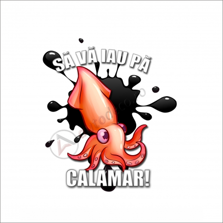 STICKERE PRINTATE - STICKER CALAMAR