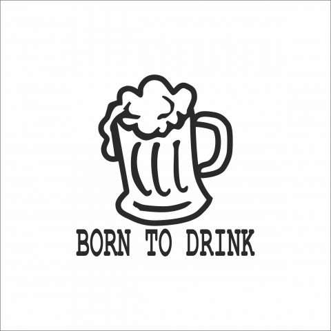 DIVERSE - STICKER BORN TO DRINK