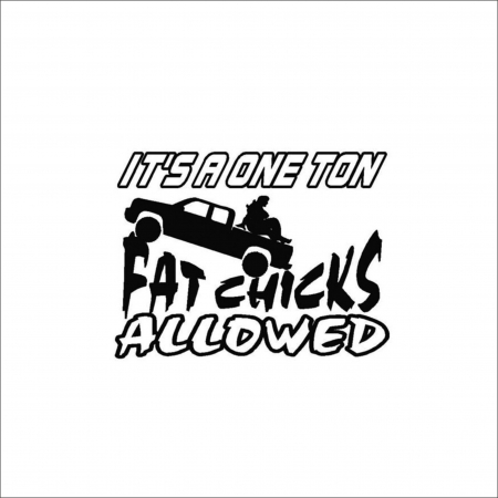 DIVERSE - STICKER FAT CHICKS ALLOWED