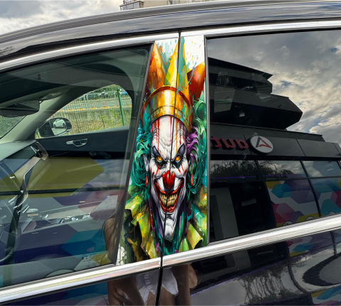 TOP VANZARI - STICKER - CLOWN -STALPI AUTO
