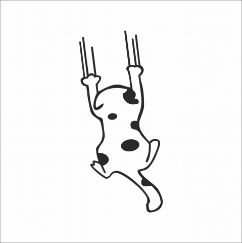 STICKERE CU ANIMALE - STICKER CAT SCRATCH