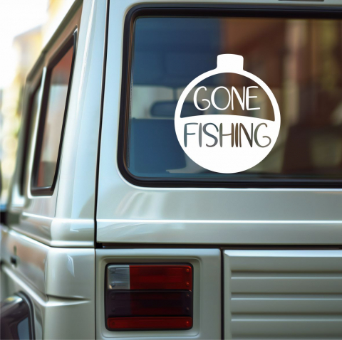 VANATOARE - PESCUIT - STICKER GONE FISHING NR.7