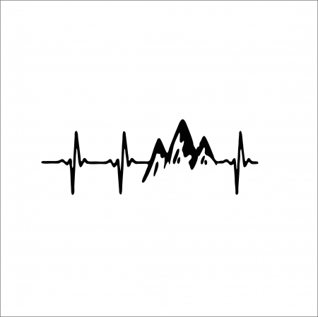 4X4/OFF ROAD STICKER - STICKER MOUNTAIN HEARTBEAT