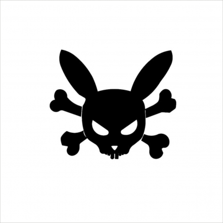 DIVERSE - STICKER RABBIT BONES