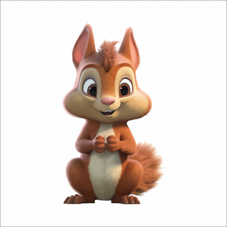 STICKERE CU ANIMALE - STICKER SQUIRREL