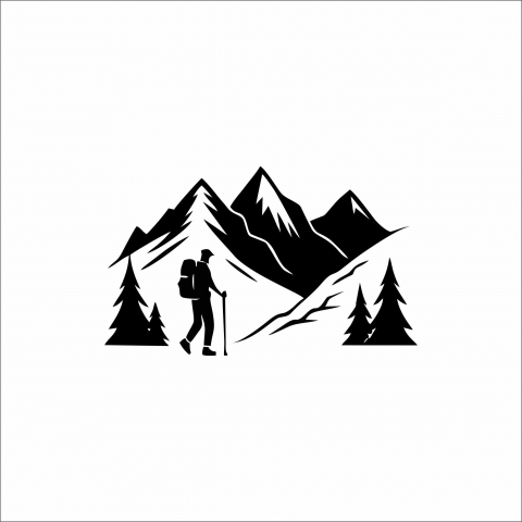 DIVERSE - STICKER MOUNTAIN AND HIKER