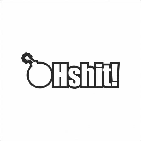 STICKERE JDM - STICKER OH SHIT BOMB