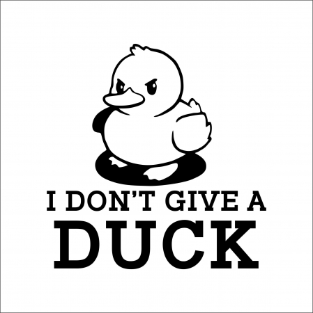 DIVERSE - STICKER I DON T GIVE A DUCK