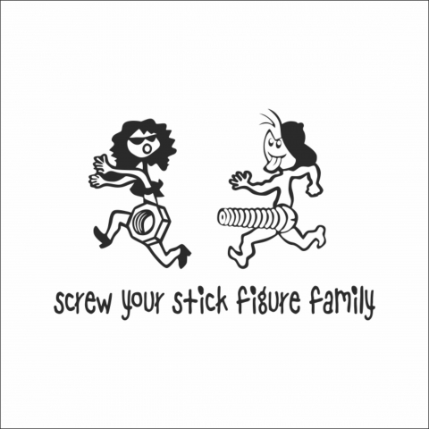 STICKERE JDM - STICKER SCREW YOUR FAMILY