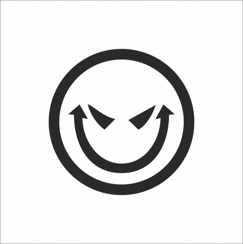 DIVERSE - STICKER EVIL SMILE