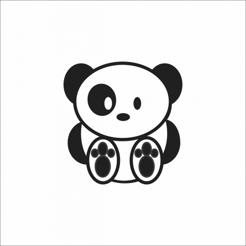 STICKERE CU ANIMALE - STICKER PANDA JDM V3