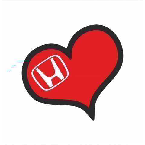 STICKERE JDM - STICKER HONDA HEART