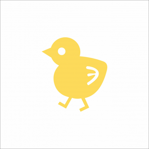 STICKERE CU ANIMALE - STICKER BABY CHICKEN
