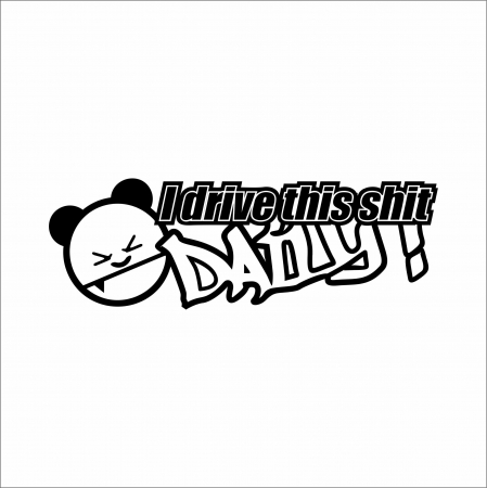 STICKERE JDM - STICKER I DRIVE THIS DAILY V2