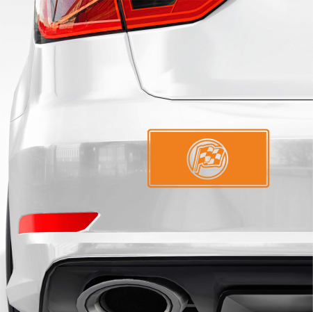 STICKERE JDM - STICKER RACING FLAG JDM