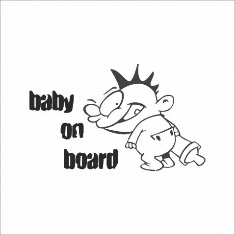 BABY ON BOARD - STICKER BABY ON BOARD