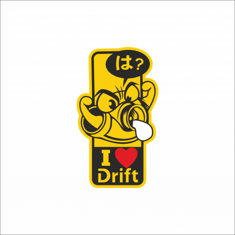 DRIFT - STICKER I LOVE DRIFT