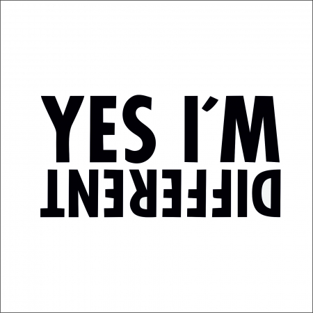 DIVERSE - STICKER YES I AM DIFERENT