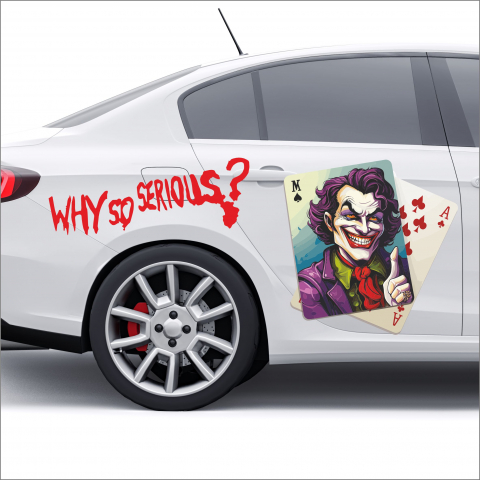 STICKERE PRINTATE - STICKER JOKER CARTI DE JOC