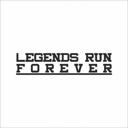 STICKER LEGEND RUN FOREVER NR.2