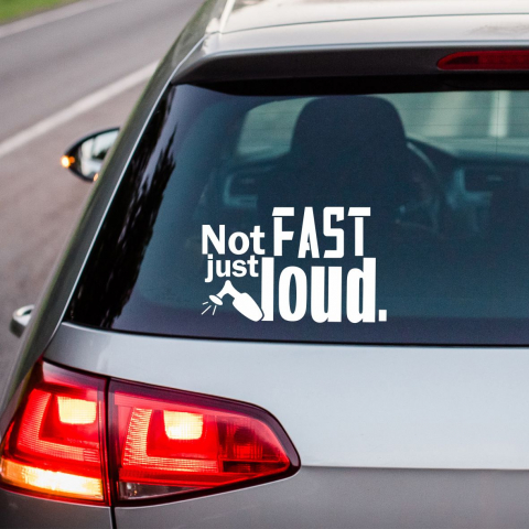 DIVERSE - STICKER NOT FAST JUST LOUD