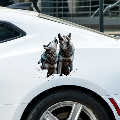 STICKERE CU ANIMALE - STICKER LUP NR.1