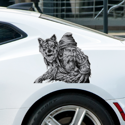 STICKERE CU ANIMALE - STICKER LUP DACIC