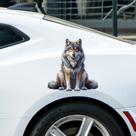STICKERE CU ANIMALE - STICKER LUP NR.7