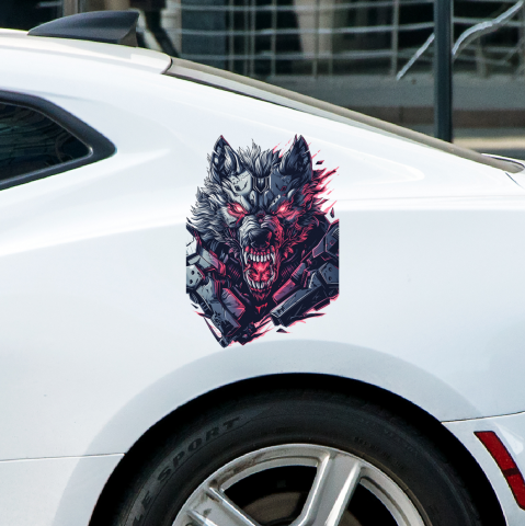STICKERE CU ANIMALE - STICKER LUP NR.6