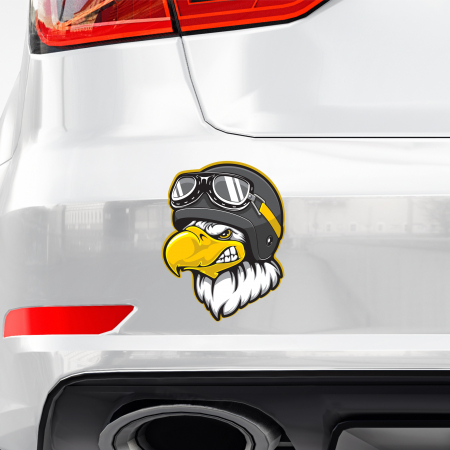 STICKERE CU ANIMALE - STICKER MOTO VULTUR