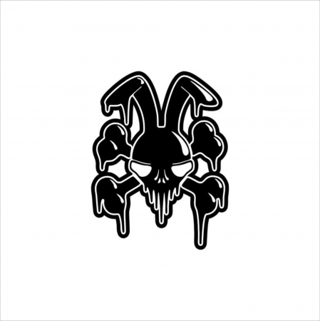 DIVERSE - STICKER DARK RABBIT