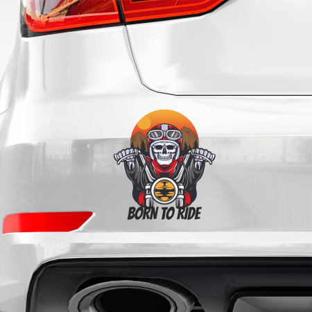 STICKERE PRINTATE - STICKER BORN TO RIDE NR.1