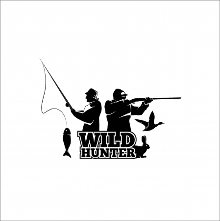VANATOARE - PESCUIT - STICKER WILD HUNTER