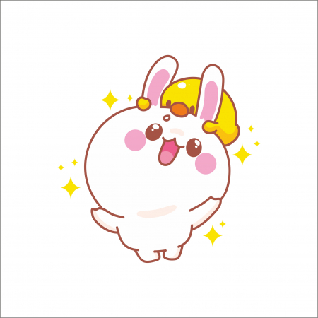 STICKERE CU ANIMALE - STICKER HAPPY RABBIT