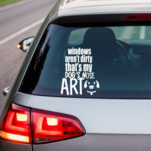 STICKERE CU ANIMALE - STICKER NOSE DOG ART
