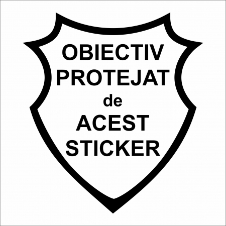 DIVERSE - STICKER OBIECTIV PROTEJAT