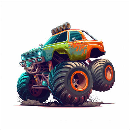 STICKERE PRINTATE - STICKER MONSTER TRUCK