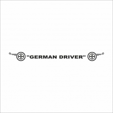 DAF - STICKER PARBRIZ DAF GERMAN DRIVER