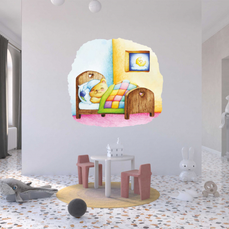 STICKERE DE PERETE - STICKER PERETE URSULET DORMIND