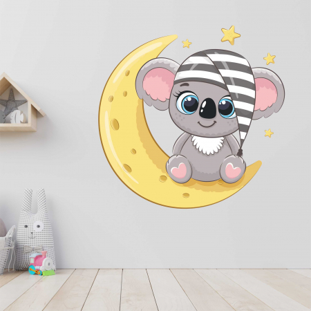 STICKERE DE PERETE - STICKER PERETE BABY KOALA ON MOON